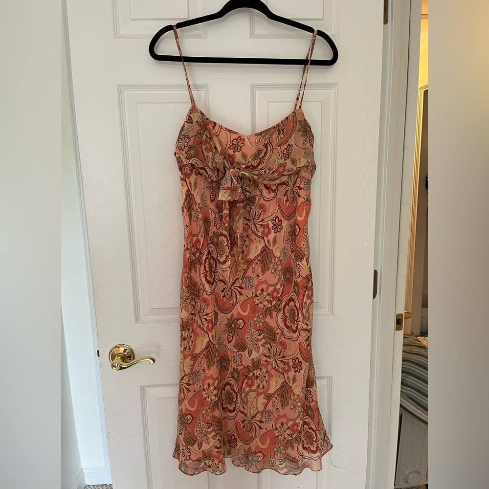 Silk Ann Taylor LOFT Peach Dress